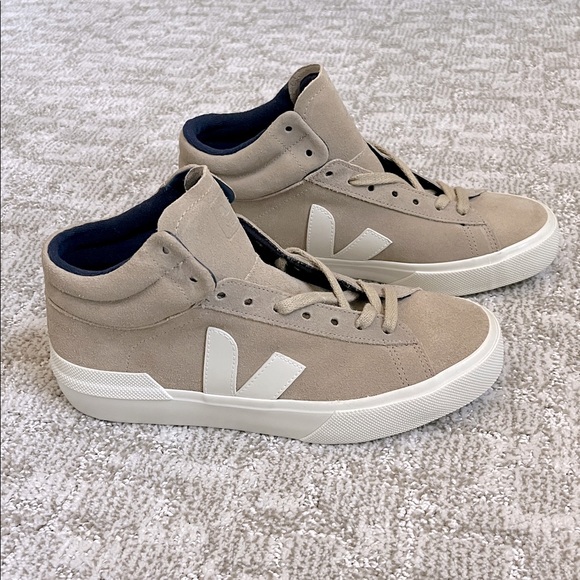 Veja Women’s Minotaur Suede Hi-Top Sneaker Dune—9 - Picture 2 of 14